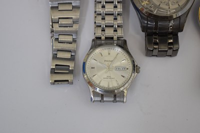 Lot 151 - Winegartens - Gentleman's vintage gold plated watch and others