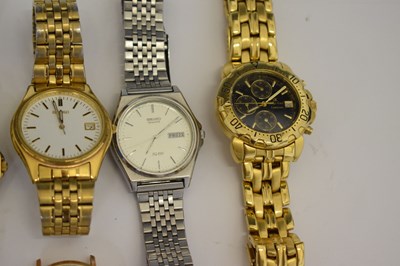 Lot 151 - Winegartens - Gentleman's vintage gold plated watch and others