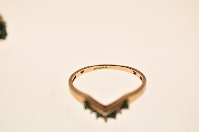 Lot 27 - Three 9ct gold QVC rings