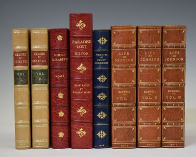 Lot 381 - Collection of Bayntun signed leather-bound books