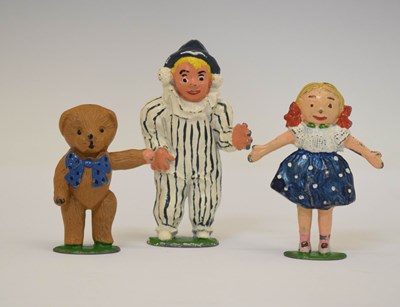 Lot 406 - Sacul painted hollow-cast lead Andy Pandy, Teddy & Looby Loo figures