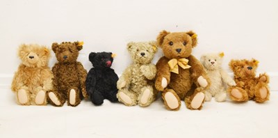 Lot 447 - Steiff - Group of seven various sized teddy bears