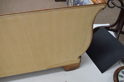 Lot 476 - 19th century Biedermeier ash-veneered settee or sofa
