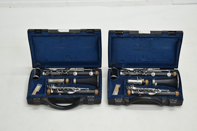 Lot 365 - Two cased pairs of Buffet Crampon & Cie of Paris clarinets