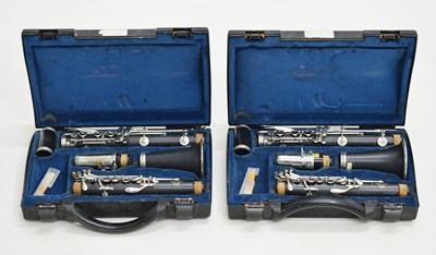 Lot 365 - Two cased pairs of Buffet Crampon & Cie of Paris clarinets