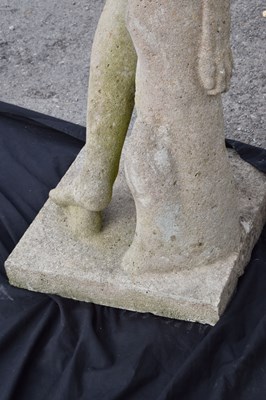 Lot 526 - Large reconstituted weathered garden statue of Bacchus