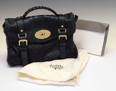 Lot 192 - Mulberry - Lady's 'Alexa' green leather handbag
