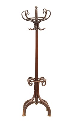 Lot 443 - Early 20th century bentwood coat stand in the manner of Thonet