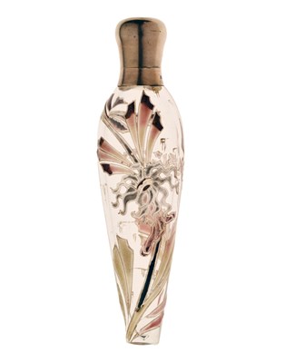 Lot 166 - Sampson Mordan - Victorian silver gilt topped scent bottle