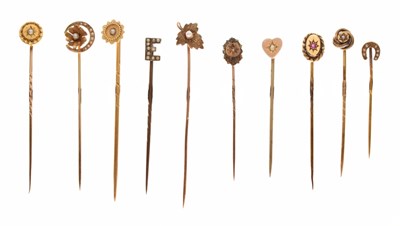 Lot 98 - Collection of Victorian and later stick pins