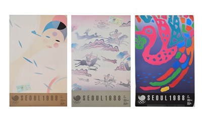 Lot 359 - Three Seoul 1988 Olympic posters