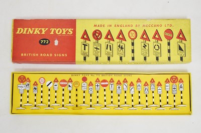 Lot 417 - Dinky Toys - 772 ‘British Road Signs’, complete within its original box