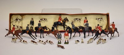 Lot 414 - Britains - ‘Model Hunting Series’ painted lead set