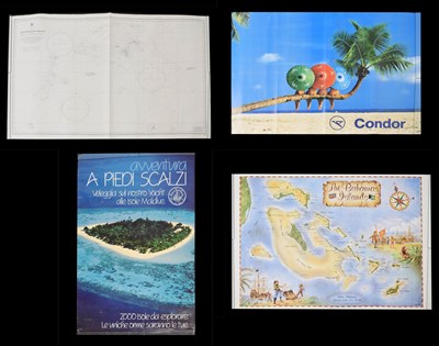 Lot 267 - Group of three travel posters and reproduction admiralty chart