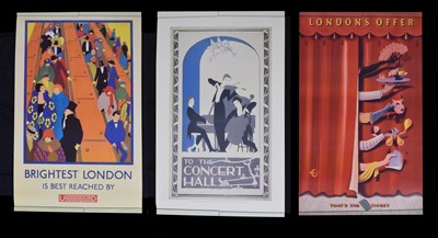 Lot 262 - Three reproduction London Transport Museum posters