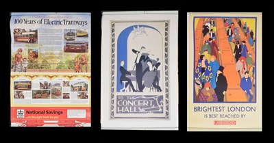 Lot 263 - Two London Transport reproduction posters and one other