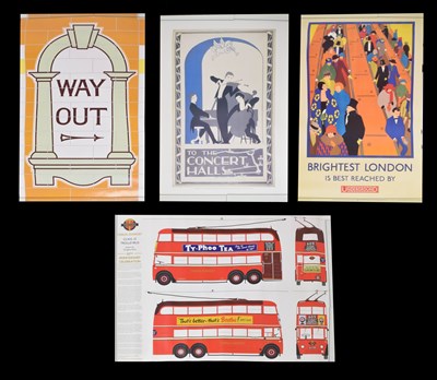 Lot 270 - London Transport reproduction posters and Douglas Rose posters