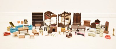 Lot 451 - Group of dolls house furniture and accessories