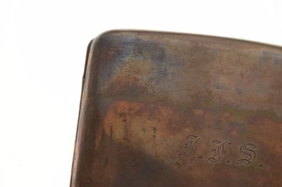 Lot 168 - Asprey - 18ct gold mounted snakeskin-effect wallet, and silver cigarette case