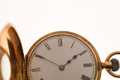 Lot 82 - Late Victorian 18k gold half-hunter pocket watch