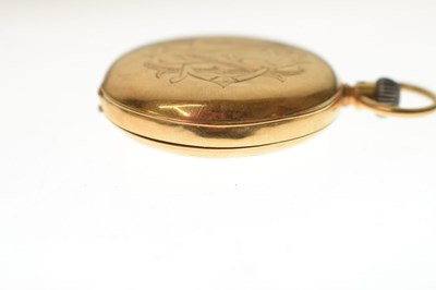 Lot 82 - Late Victorian 18k gold half-hunter pocket watch