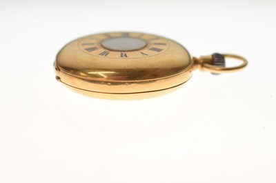 Lot 82 - Late Victorian 18k gold half-hunter pocket watch