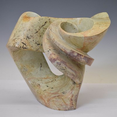 Lot 651 - Sherpard Adrino Sikombo (Zimbabwean, b.1993) - Abstract marble sculpture