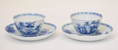 Lot 529 - Nanking Cargo - Two small tea bowls, together with two saucers