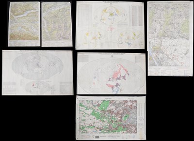 Lot 405 - Three 1960s German geographical maps