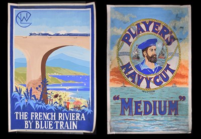 Lot 326 - Two hand painted posters