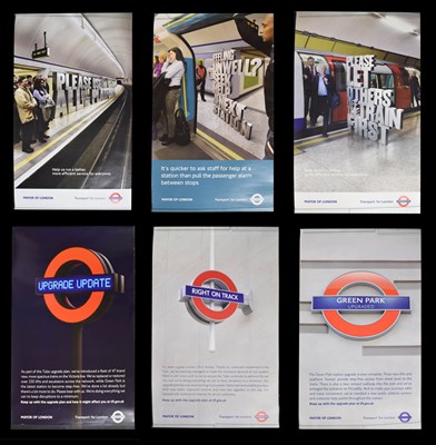 Lot 327 - Six modern London Transport information posters