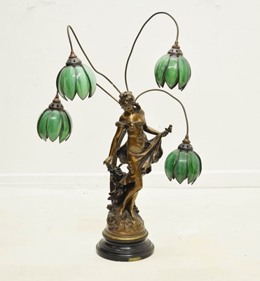 Lot 334 - Art Nouveau design table lamp