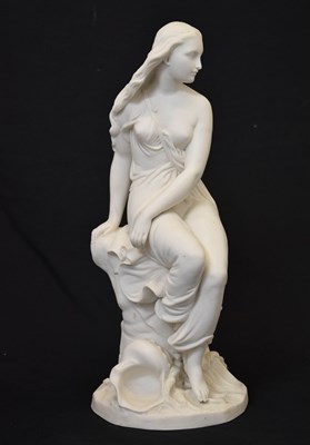 Lot 477 - Minton Parian figure of Miranda, designed by John Bell (1812-1895)