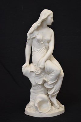 Lot 477 - Minton Parian figure of Miranda, designed by John Bell (1812-1895)