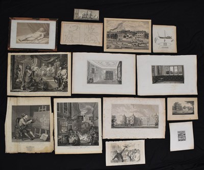 Lot 559 - Folio of engravings and prints, etc