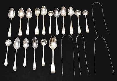 Lot 249 - Collection of George III silver ware, with sponsor's marks for the Bateman family