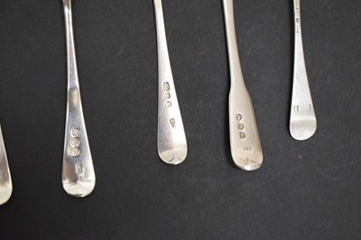 Lot 257 - Collection of twenty-seven George III silver teaspoons