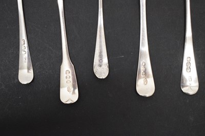 Lot 257 - Collection of twenty-seven George III silver teaspoons