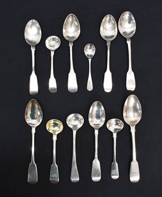 Lot 259 - Collection of George IV to Elizabeth II silver spoons