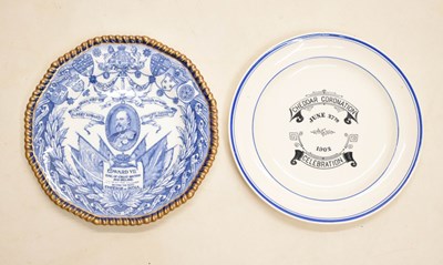 Lot 457 - Somerset Interest - Printed commemorative plate, etc