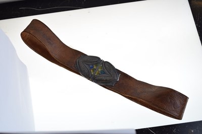Lot 188 - Liberty 'Cymric' silver and enamel belt buckle