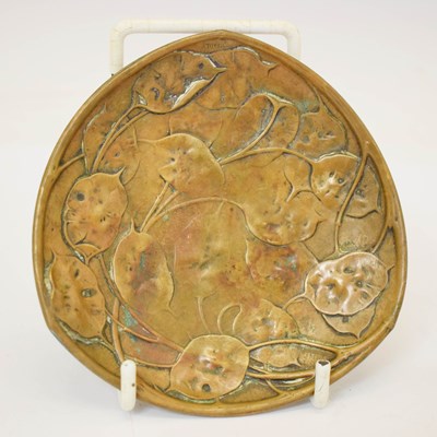 Lot 353 - Miault signed small bronze Art Nouveau dish