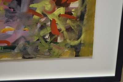 Lot 379 - Alan Davie (Scottish, 1920-2014) - Oil on paper - 'Summer Improvisation'