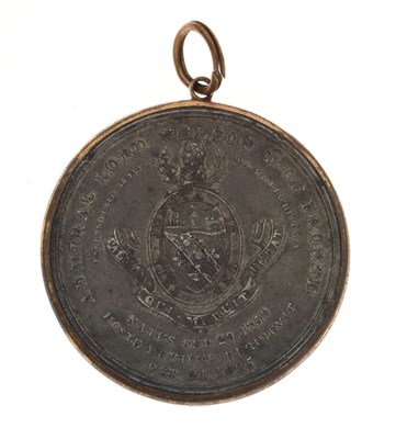 Lot 126 - Alexander Davison’s Medal for Trafalgar 1805, pewter, unnamed as issued