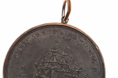 Lot 126 - Alexander Davison’s Medal for Trafalgar 1805, pewter, unnamed as issued