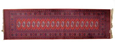 Lot 664 - Machine made Tekke style wool runner