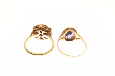 Lot 45 - Two gem-set dress rings