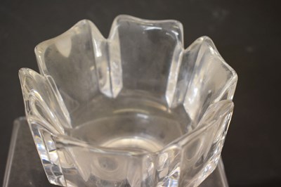 Lot 532 - Lars Hellsten for Orrefors, Sweden - Clear glass 'Corona' bowl
