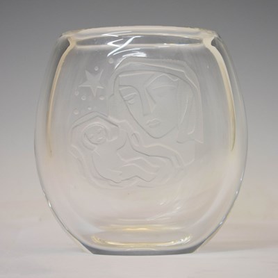 Lot 679 - Hadeland, Norway, clear glass vase