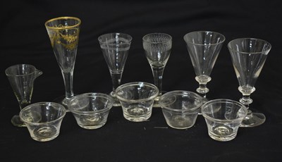 Lot 490 - Group of mainly 18th century glassware